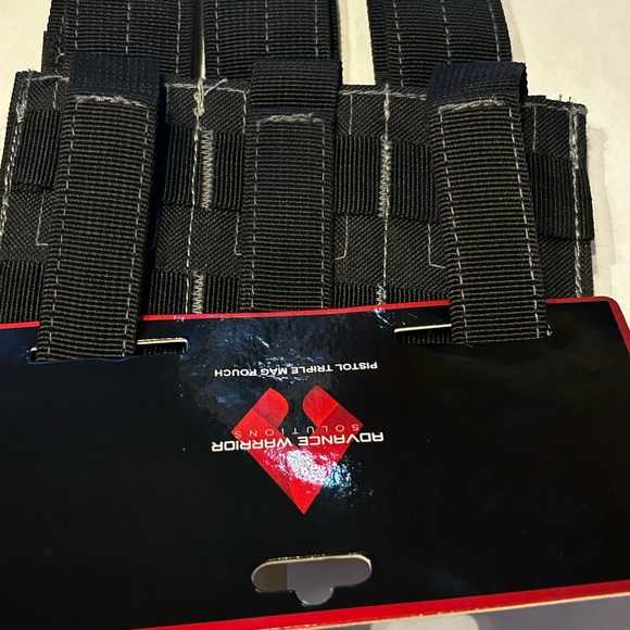 Advance Warrior Solutions Triple Magazine Pouch for Pistols - Black NWOT - Picture 3 of 5